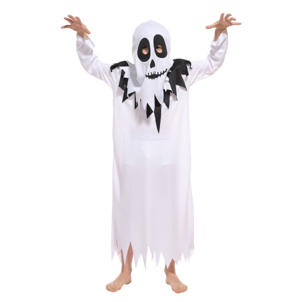 XL Barn Skrämmande White Ghost Robe Halloween