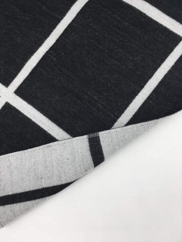 Efterår og vinter split varm sjal varm sjal dame sjal efterår og vinter cardigan sjal ternet side skulderstropper - sort