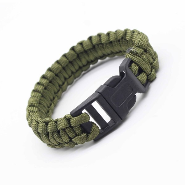 Paracord armband oliv