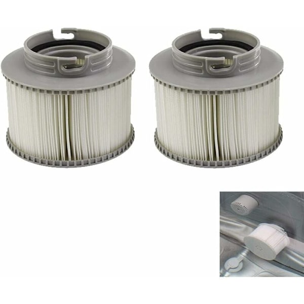 2 stk. Filter MSPA FD2089 SPA-patron, Poolfilterpatroner, Poolfilterfiltreringspatron til alle MSPA-modeller -
