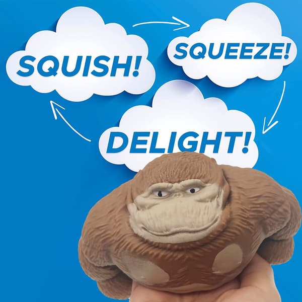 Stressreducerende Squeeze Monkey Toy, Strækbar Monkey Toy, Strækbar Gorilla Figur Blødt Legetøj, Stressreducerende Legetøj til Børn og Voksne, Blødt Gorilla Legetøj