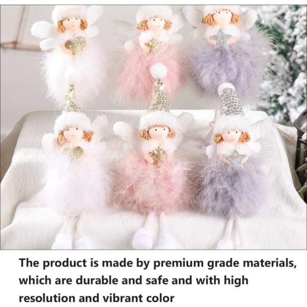 Plysj Ornamenter Juletre Hengende Ornamenter Treet Juletre Ornamenter Julepynt Fylt Dovendyr Plysj for 3Pcs