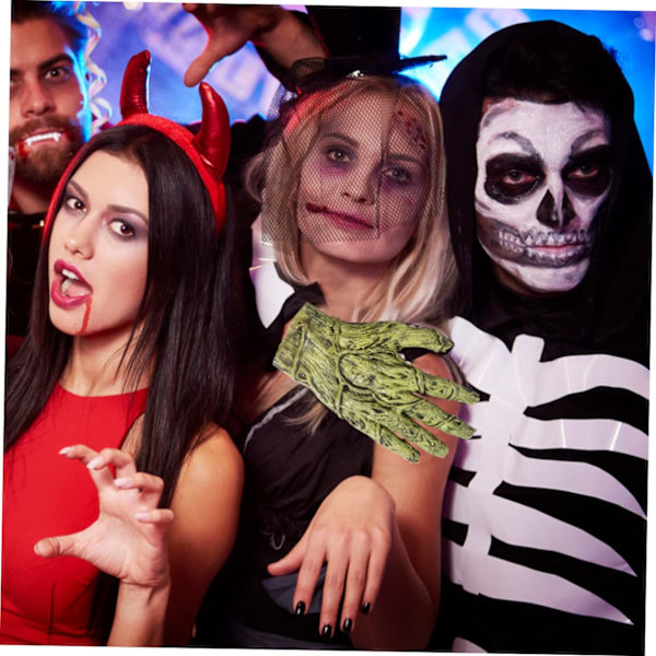 Vinylhandskar Monsterhänder Monsterdräkt Tillbehör Halloween Cosplay Handskar Halloween Handskar Klogrifflor Skräck Halloween Handskar