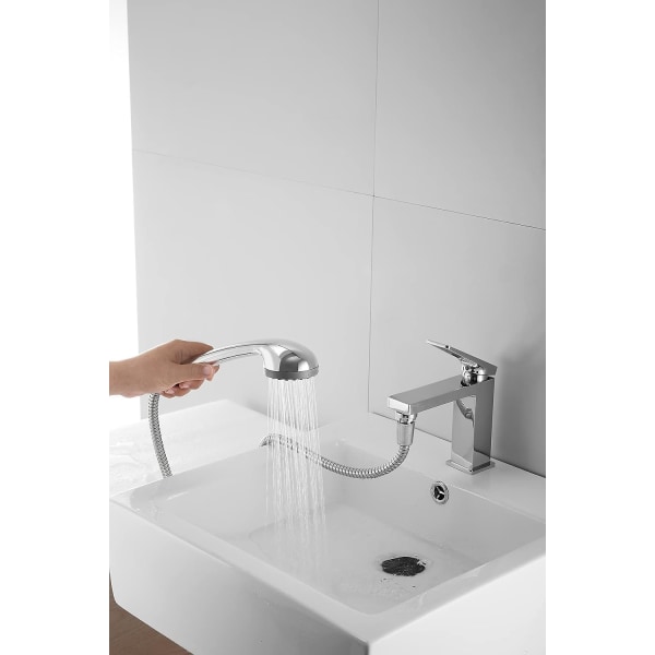 Handdusch anpassningsbar till kran, handdusch till tvättställ, L150 cm