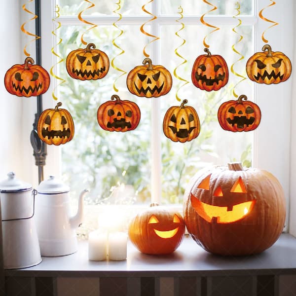 2 stk Halloween pull flagg dekorasjon kreativ hengende
