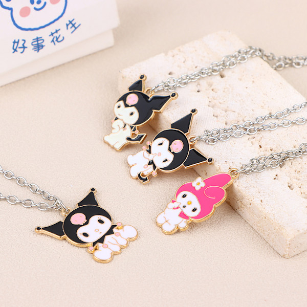 2 st Sanrio Halsband för Kvinnor Melody Kuromi Cinnamoroll Kawai