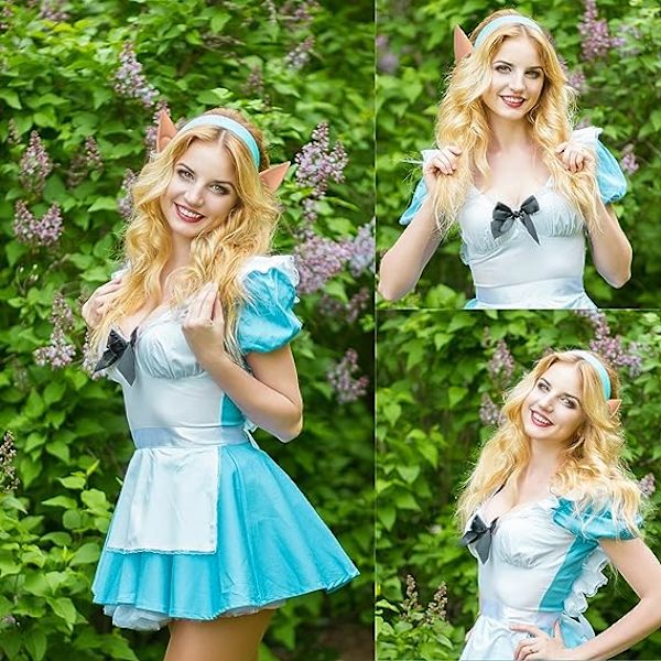 2 par Pixie Fairy Elf-ører - Tilbehør til Halloween, jul, vampyr-fest