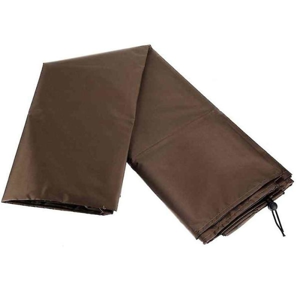 Utemöbel Set Överdrag Utomhus Sektions Soffa Set Överdrag Utomhus Bord och Stol Set Överdrag Vattenresistent Brun 213 * 132 * 70cm