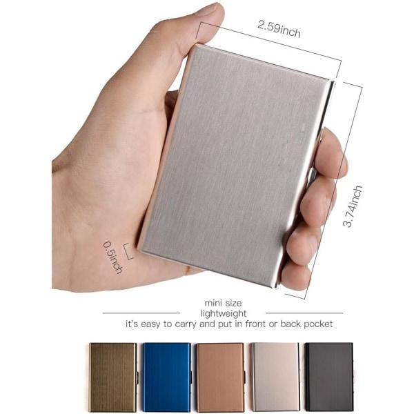 Kreditkortsplånbok i rostfritt stål
