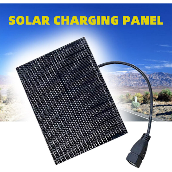 Pieni aurinkopaneeli 5V aurinkovoimapaneeli 5W mini monokristallinen aurinkopaneelivalo USB-kaapelilla aurinkokenno matkapuhelimille, varavirtalähteelle, Turnov