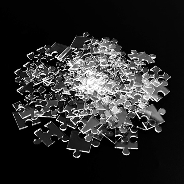 Transparent Puslespill for Gutter og Jenter Morsomme Blanke Akryl Puslespill Leke Transparent Enkle Puslespill Spill Hjernestrening (108 Brikker) Puslespill