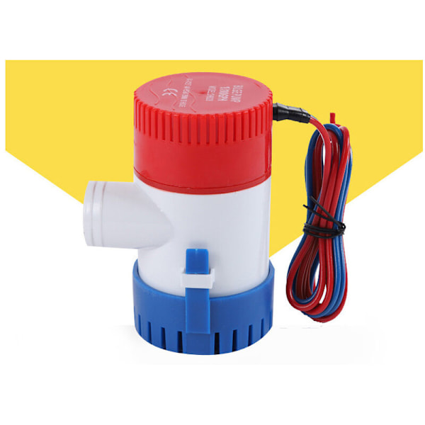 Lensepumpe 750Gph DC 12V Elektrisk Vannpumpe for Akvarium Nedsenkbar Flymotor Hjem Båter Husbåt