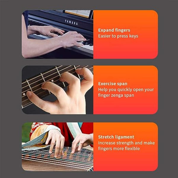 Justerbar finger ekspander for gitar