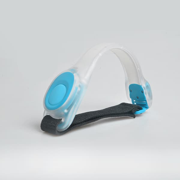 4 stk Blå Lysende LED Ride Silikon BH Nattløping Blink Nattur Fluorescerende Rør Sele