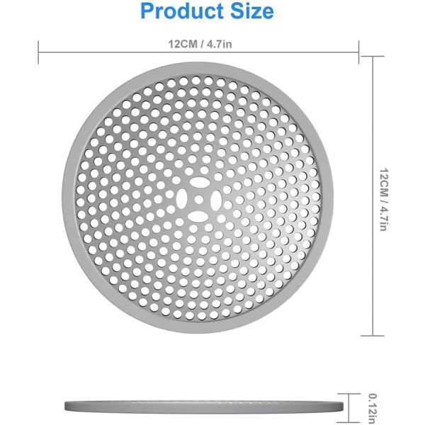 Avløpshår Catcher - Sdrain Clog Remover - Badekaravløpsdeksel for kjøkken og bad vaskesil 1 pakke