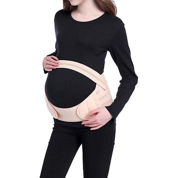 Beige, M (80-110cm) Graviditetsbælte.