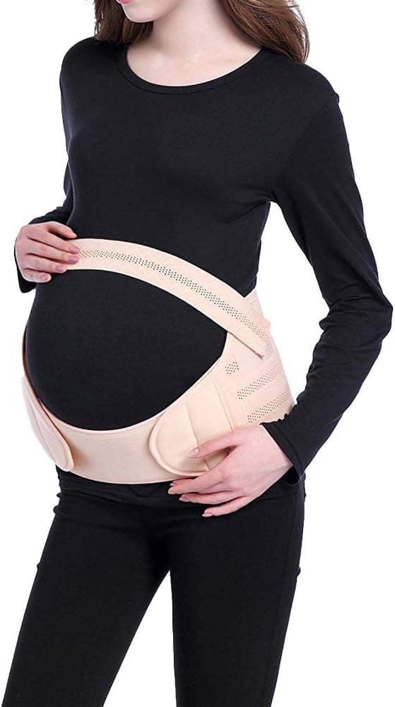 Beige, M (80-110cm) Svangerskapsbelte.