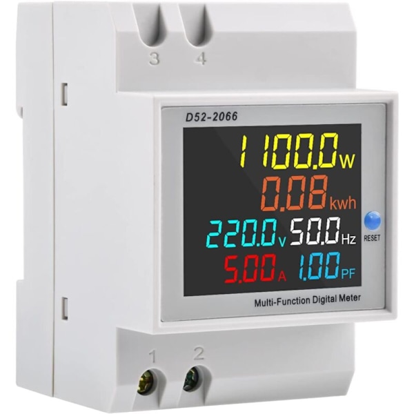 AC40-300V 100A Elmätare Förbrukningsmätare Digital Energimätare, Enfas Elmätare, AC Strömmätare KWh Mätare Ty