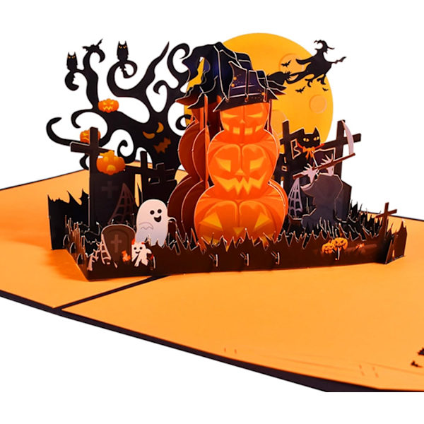 3D Pop Up Gratulasjonskort for Halloween Jul (Halloween 3)