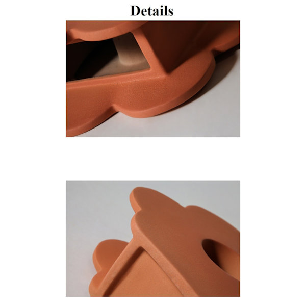 Vas Dekoration Kreativ Keramik Vas Dekoration Geometrisk Vardagsrum Konst Dekoration (U-formad Geometrisk Vas-Beige)