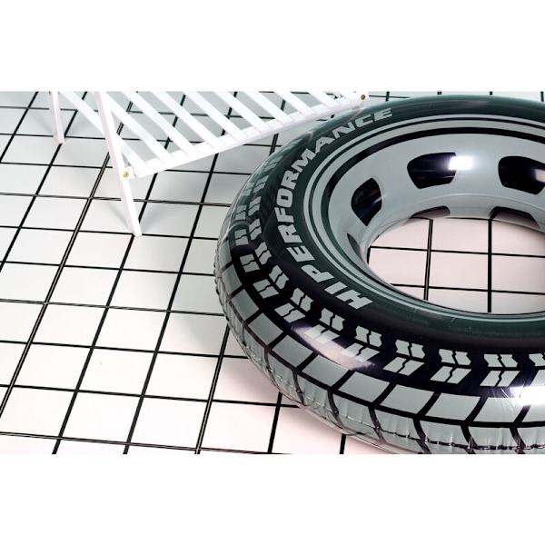 Oppblåsbar bøye, slitesterk rund oppblåsbar luftmadrass flytende oppblåsbar bassengflåte basseng flytende ring voksenstørrelse 91cm