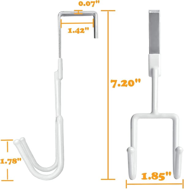 Över dörrkrokar - 4-pack kraftiga arrangörer över dörrhängare