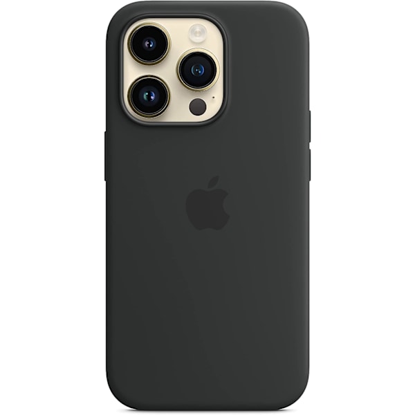 Apple - Midnight Silicone Case for iPhone 14 Pro