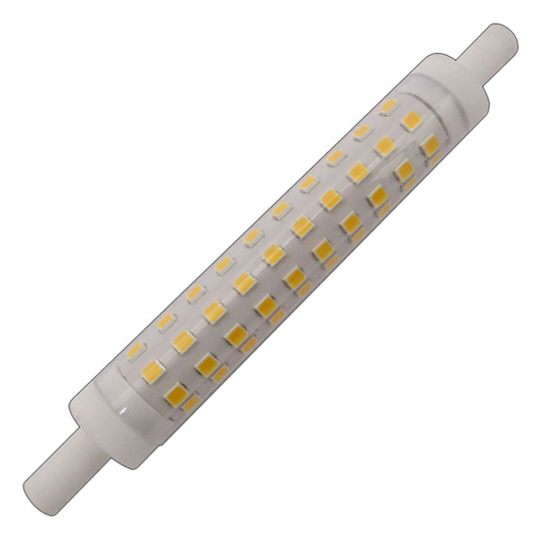 2-pack 10W R7s LED-lampa 118mm dimbar varmvit 3000K 100W motsvarande linjär halogen dubbeländad reflektor för ja