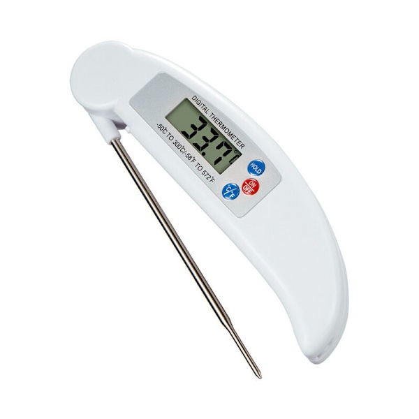Kökstermometer, Reservdelar till kylskåp LCD Direktavläsning Elektronisk Matlagningstermometer med Sond, för Matlagning i Kök, BBQ, Vätska, Biff,