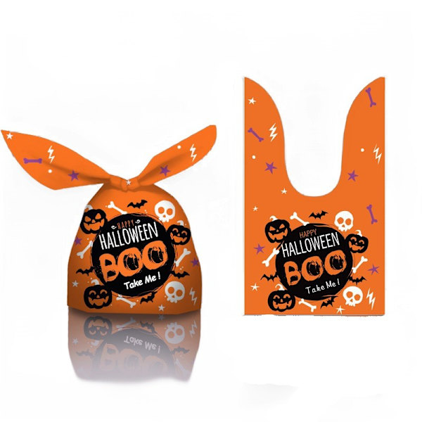 Halloween emballage pose kanin ører græskar slik pose snack pose bagning cookie pose gavepose 50