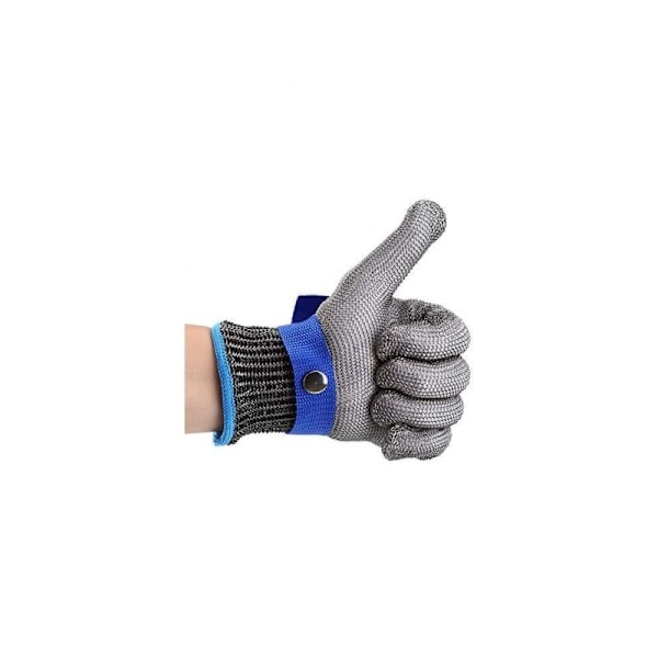Skærebestandige handsker rustfrit stål sikkerheds arbejdshandsker niveau 5 beskyttelse (XL)