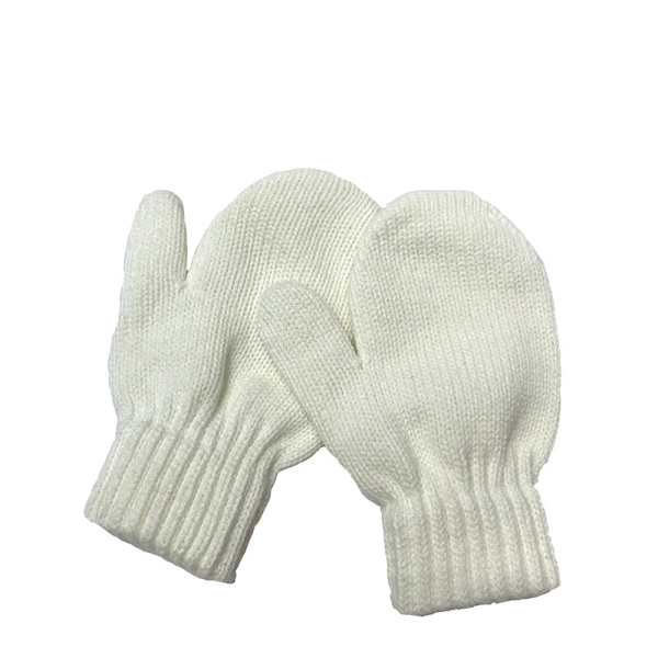 6 Toddler Stickade Vantar Magiska Stretch Handskar Vinter Varma Stickade Mjuka Baby Vantar