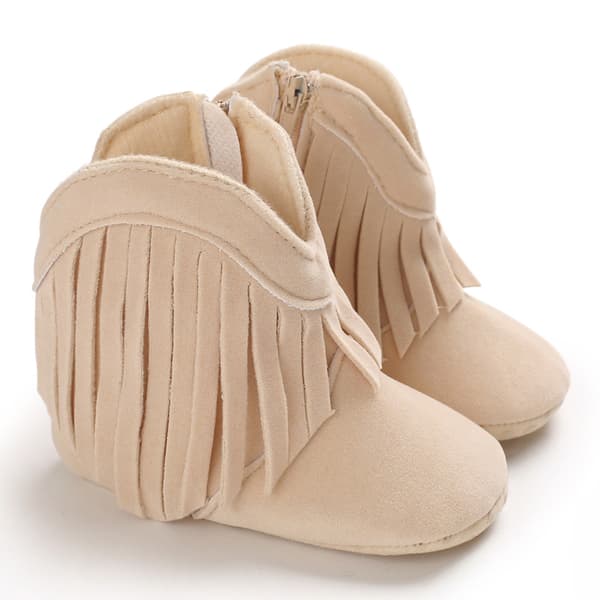 Baby sko varme bomuldssko-sort (13cm)
