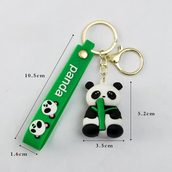 Söt liten panda nyckelring panda väska docka hänge liten present