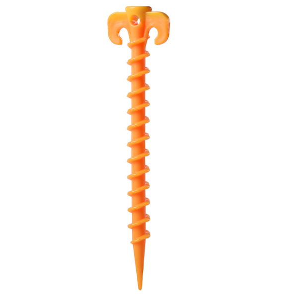 (20cm×4.5cm, ⌀10) Jordspiker i Kvalitets PP Plast Teltpløkker, Reb Pløk Søm til Udendørs Teltudstyr Teltaccessoire Til Strand, Strand, Jungle, Mud.Gul
