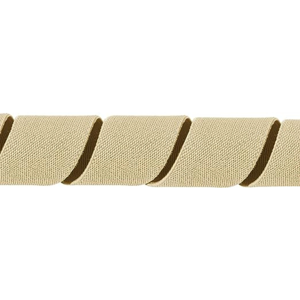 Bred herrsele med 4 clips i läder, elastisk och justerbar Y-modell