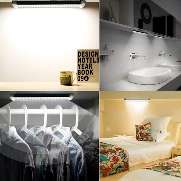 LED Lys Bar, DC 12-80V Bil Indvendig Lys 72 LEDs Skabslampe/Universal Belysning 500LM Til Skab/Bil, Lastbil, Køretøj, RV, Båd, Loftslampe (1 stk)