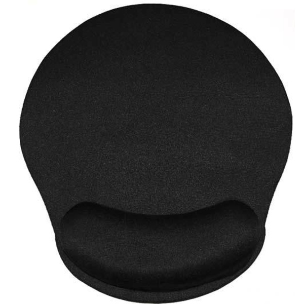 Sort musemåtte med pude - Gaming håndledsstøtte - Musemåtte håndledsstøtte - Komfort med ergonomisk håndledsstøtte - Vandafvisende og vaskbar - PC bærbar