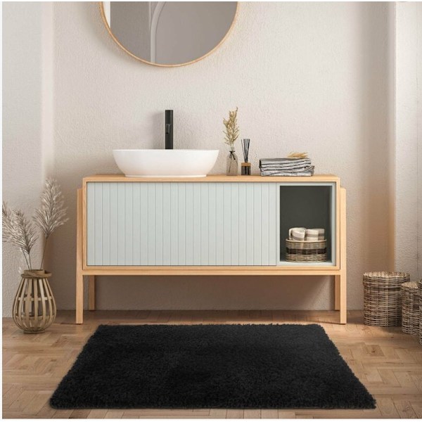 Sky Soft svart badrumsmatta 40*60cm silkesmatta vardagsrum soffbord matta sovrumsmatta