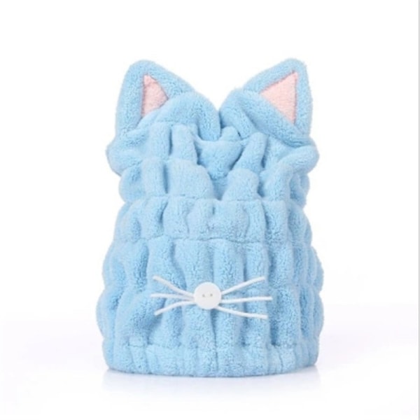 Hår tørkehette, mikrofiber håndklehette for dusj spa, supermyk absorberende hurtigtørkende hette 23*28