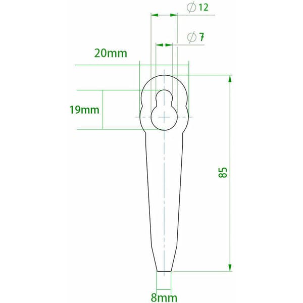 10 st metallkantade blad, universal gräsklipparblad, ersättningsblad för grästrimmer