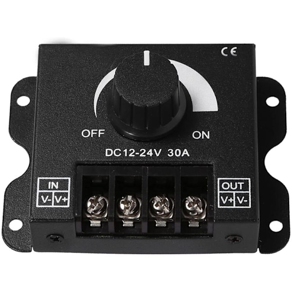 12V, LED-belysning LED-ljusstyrning LED-brytare Manuell drift 12V-24V 30A Ljusstyrkekontroll och färgtemperatur för användning av remsor