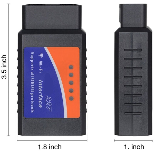 För ELM327 WiFi OBDii Interface OBD2 Can Scanner Diagnostikverktyg för iOS för Android
