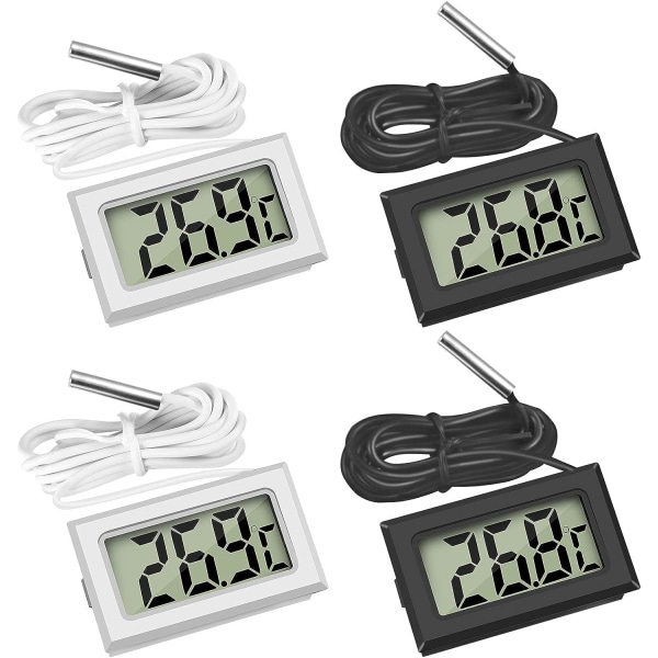 Mini digitalt LCD termometer temperatur med temperaturprobe S