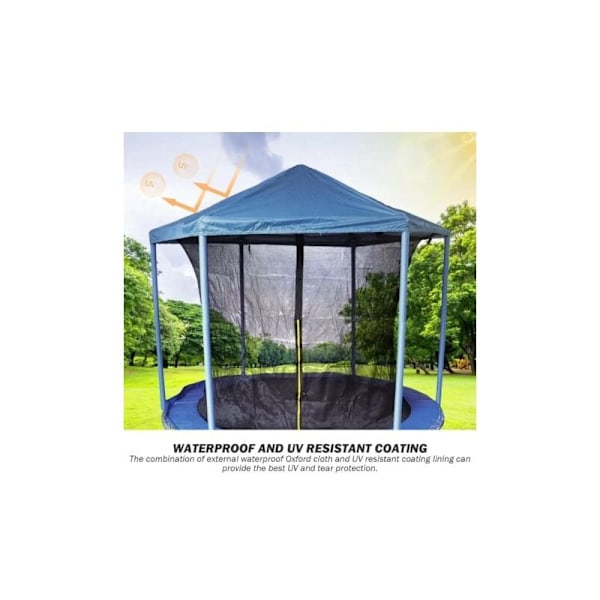 Trampolinskydd 8ft Trampolintält PE Vattentätt Trampolinskydd UV-skydd Trampolin Ersättningstillbehör