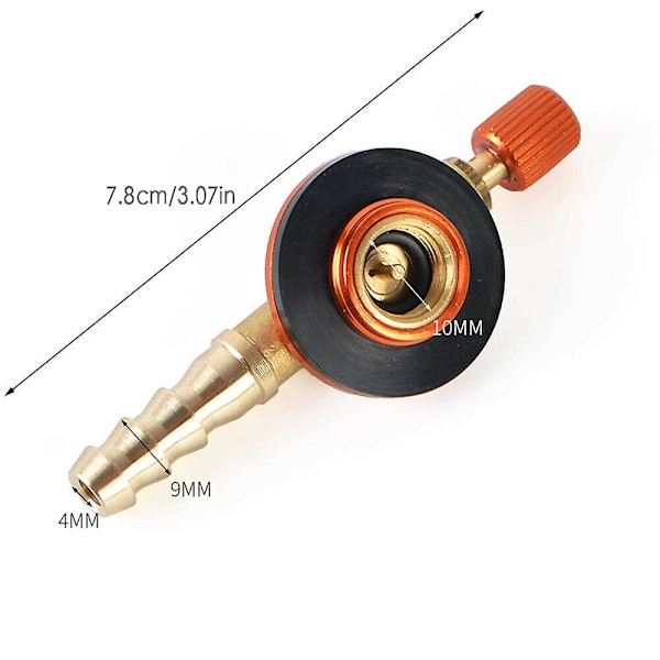 Camping Gasskomfyr Varmeventil Adapter Slange Regulator Propan Fyllingstank