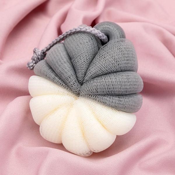 Badsvamp, stor nätfluffig duschboll, duschgelé, badboll, slinga