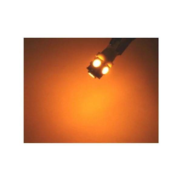 10 stk. gule lys, T10 W5W LED 5050SMD 12V DC 10 stk.