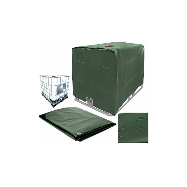 Vesisäiliön suojapeite, Bache 1000 litran IBC-säiliöön, UV-suojattu, vettähylkivä, pölytiivis (116 x 100 x 120 cm)