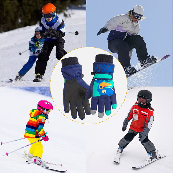 Vinter vindtette skihansker for barn, Vinter Outdoor Sports Glo